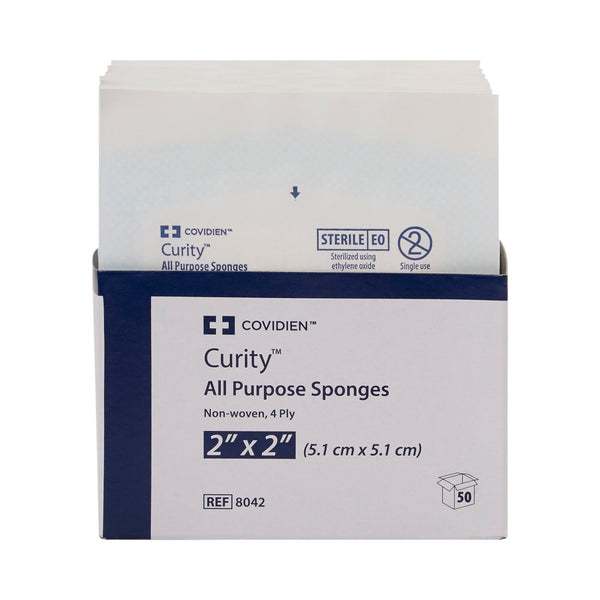 Curity™ Nonwoven Sponge 2 X 2 Inch 4-Ply Sterile 2 per Pack (529380_PK) 1/PK