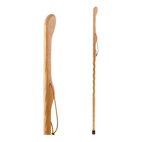 Brazos™ Twisted HitchHiker Walking Stick Wood 55 Inch Height Oak (1229069_EA) 1/EA