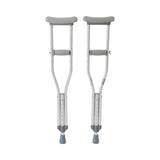 McKesson Underarm Crutches Pediatric 4 Foot to 4 Foot 6 Inch User Height Aluminum Frame 175 lbs. Weight Capacity (1076178_PR) 1/PR