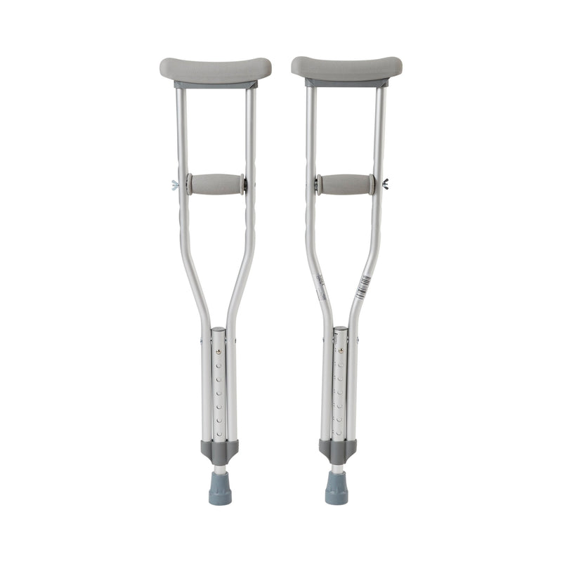 McKesson Underarm Crutches Pediatric 4 Foot to 4 Foot 6 Inch User Height Aluminum Frame 175 lbs. Weight Capacity (1076178_PR) 1/PR