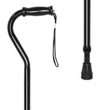 McKesson Offset Cane Steel 29-3/4 to 37-3/4 Inch Height Black (1065217_CS) 6/CS