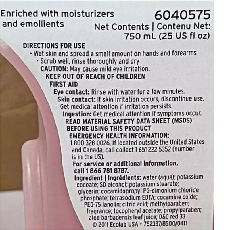 Endure™ 50 Soap Liquid 750 mL Dispenser Refill Bottle Sweet Scent (447764_EA) 1/EA