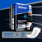 Attends® Male Guard Bladder Control Pad 12-1/2 Inch Length Heavy Absorbency Polymer Core One Size Fits Most (1039121_BG) 20/BG