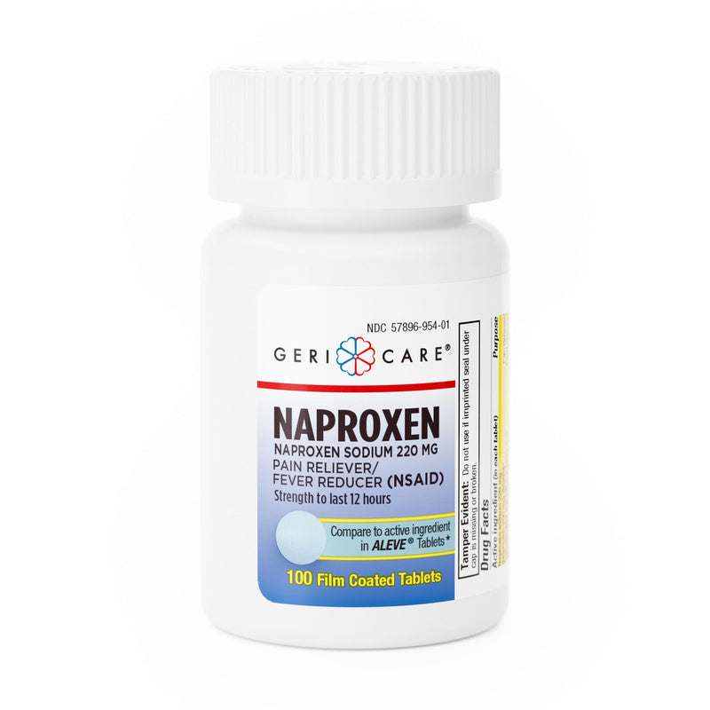 McKesson Brand Pain Relief 220 mg Strength Naproxen Sodium Tablet 100 per Bottle (866981_BT) 1/BT