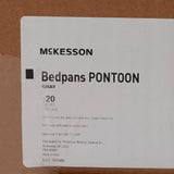 McKesson Pontoon Bedpan Graphite 2 Quart / 1893 mL (1028131_CS) 20/CS