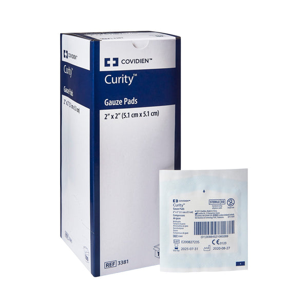 Curity™ Gauze Sponge 2 X 2 Inch 12-Ply Sterile 1 per Pack (10060_CS) 2400/CS