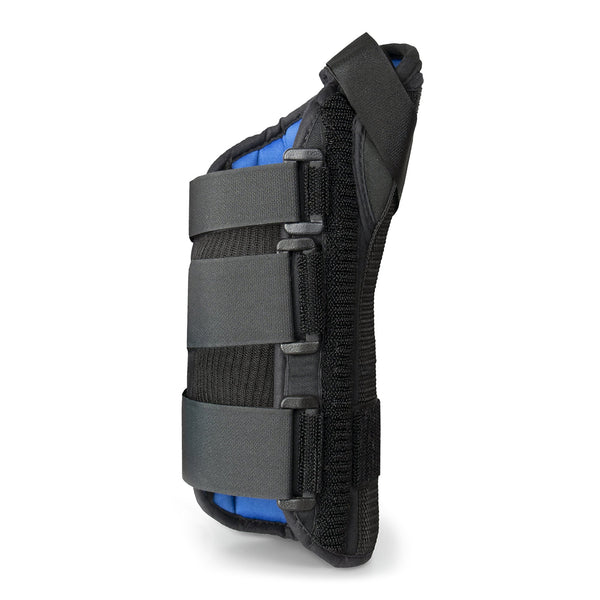 McKesson Wrist Brace with Abducted Thumb Aluminum / Foam / Spandex / Plastic Left Hand Black X-Small (1159137_EA) 1/EA