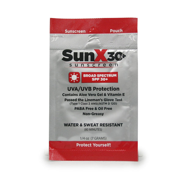 SunX® 30+ Sunscreen with Dispenser Box SPF 30 Lotion 1.25 oz. Individual Packet (1113338_CS) 200/CS