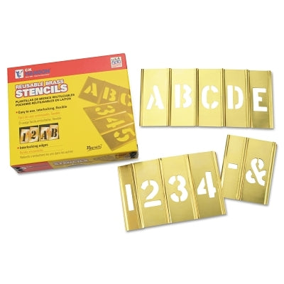 C.H. Hanson 3&quot; 45 Pcs Set Gothic Style Letters & F (337-10073) 1 Set