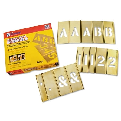 C.H. Hanson 92 Piece 2&quot; Letters & Numbers Stencil Set (337-10151) 1 Set