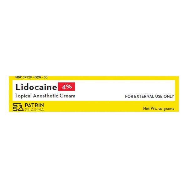 Patrin Pharma Inc Lidocaine HCl 4% Cream 30 Gram (1128103_EA) 1/EA