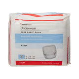 Sure Care™ Extra Unisex Adult Absorbent Underwear Pull On with Tear Away Seams X-Large Disposable Moderate Absorbency (814885_CS) 56/CS