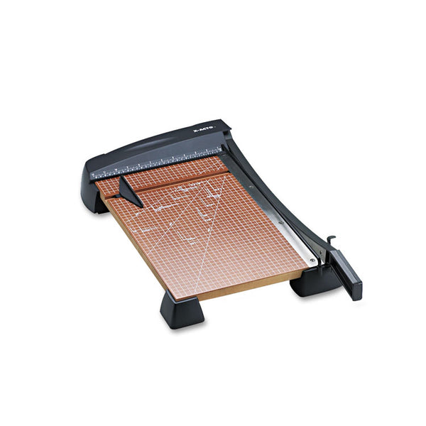X-ACTO® Heavy-Duty Wood Base Guillotine Trimmer, 15 Sheets, 18" Cut Length, 12 x 18 (EPI26358) Each