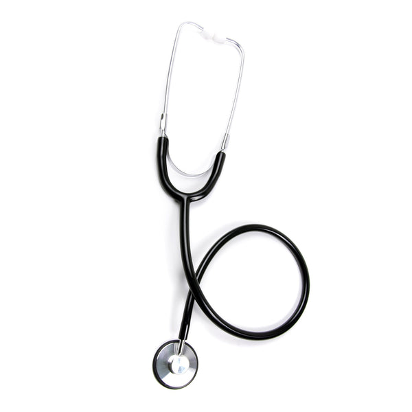 McKesson General Exam Stethoscope Black 1-Tube 21 Inch Tube Single Sided Chestpiece (1007588_CS) 50/CS