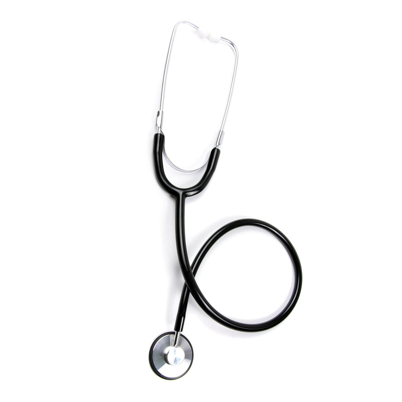 McKesson General Exam Stethoscope Black 1-Tube 21 Inch Tube Single Sided Chestpiece (1007588_EA) 1/EA