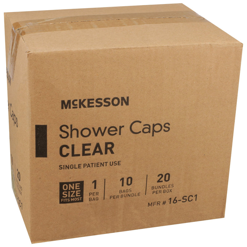 McKesson Shower Cap One Size Fits Most Clear (477081_CS) 2000/CS