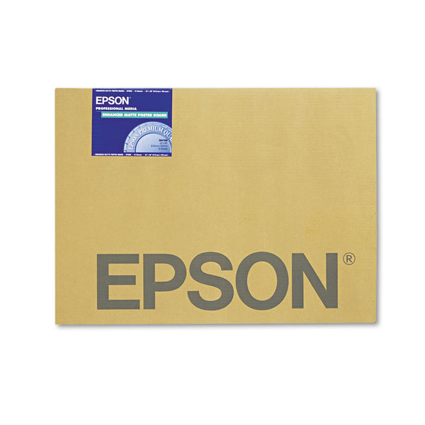 Epson® Enhanced Matte Posterboard, 24 x 30, White, 10/Pack (EPSS041598)