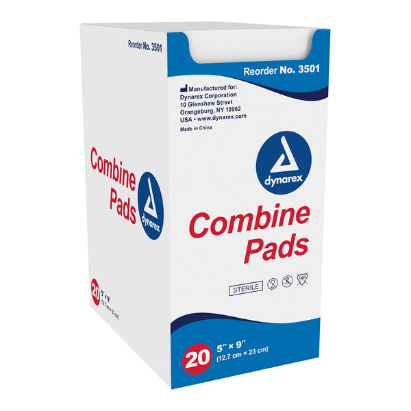 Dynarex® Abdominal Pad 5 X 9 Inch Sterile 1 per Pouch (575179_CS) 20/CS