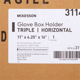 McKesson Glove Box Holder Horizontal Mounted 3-Box Capacity Clear 4-1/4 X 11 X 16 Inch Plastic (883765_EA) 1/EA