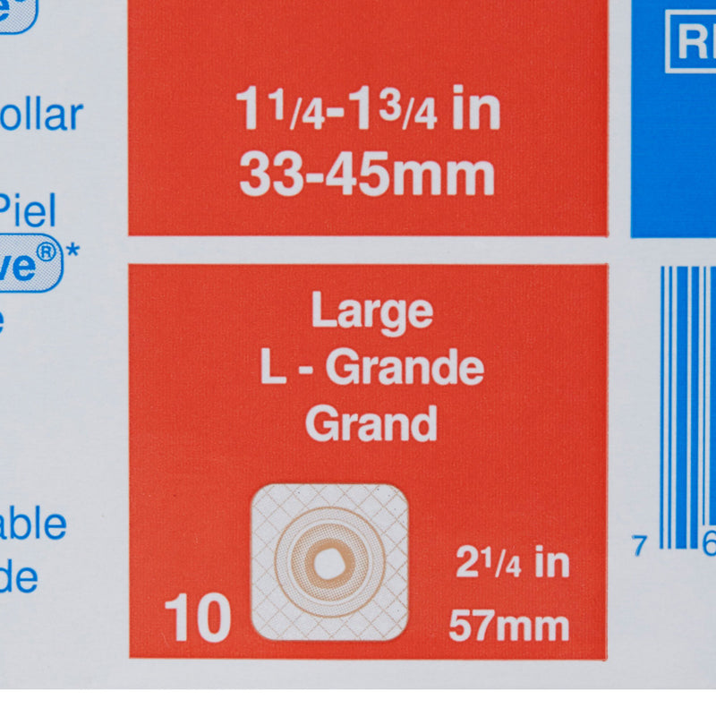 Sur-Fit Natura® Stomahesive® Ostomy Barrier Moldable, Standard Wear Durahesive® Adhesive 57 mm Flange Sur-Fit® Natura® System Hydrocolloid 1-1/4 to 1-3/4 Inch Opening (581642_BX) 10/BX