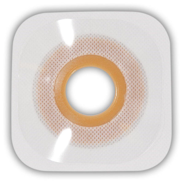 Esteem synergy® Ostomy Barrier Precut, Standard Wear Stomahesive® Adhesive Small Flange Esteem Synergy™ System Hydrocolloid 1-1/4 Inch Opening 4 X 4 Inch (475058_BX) 10/BX