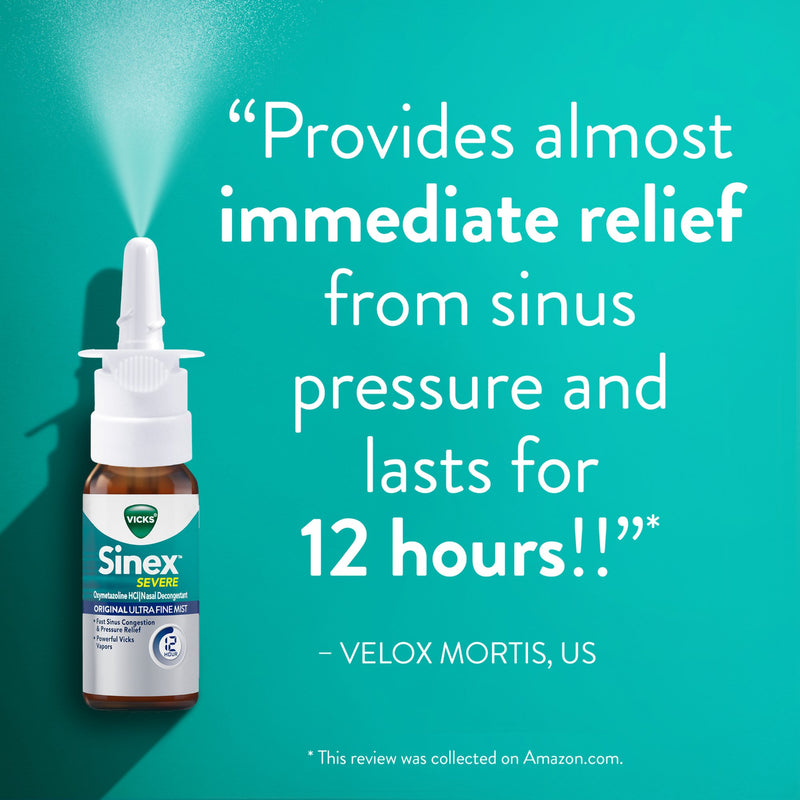Vicks® Sinex™ Severe Nasal Decongestant 0.05% Nasal Spray 0.5 oz. (1229266_EA) 1/EA