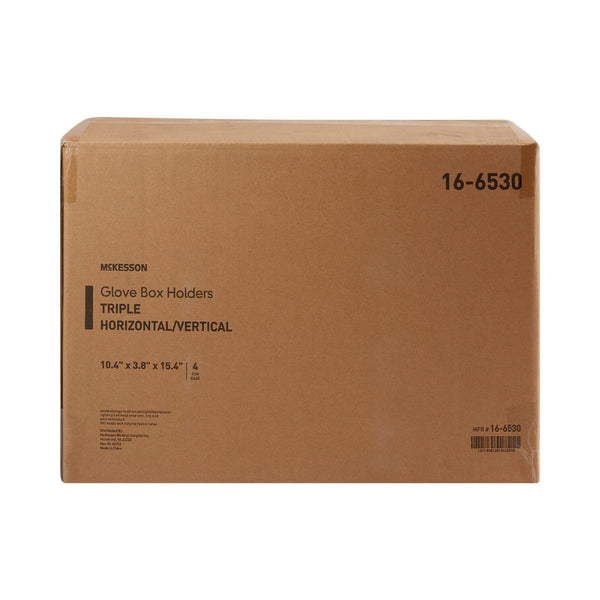 McKesson Glove Box Holder Horizontal or Vertical Mounted 3-Box Capacity Clear 3-1/8 X 10-1/4 X 15-1/4 Inch Plastic (519596_EA) 1/EA