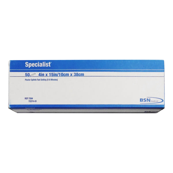 Specialist® Plaster Splint 4 X 15 Inch Plaster of Paris White (4802_BX) 50/BX