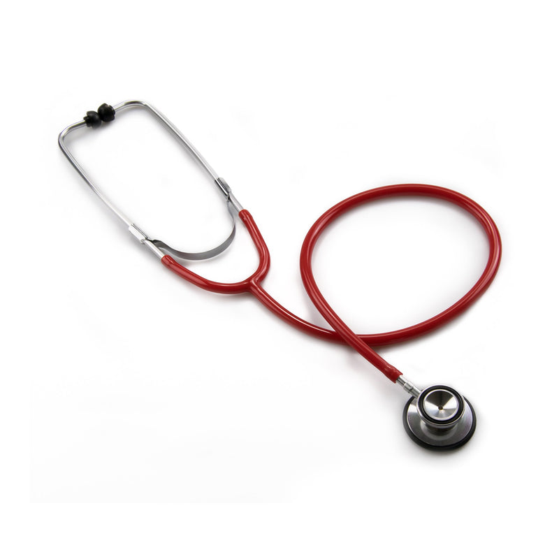 McKesson General Exam Stethoscope Red 1-Tube 22 Inch Tube Double Sided Chestpiece (363749_EA) 1/EA
