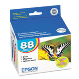 Epson® T088520-S (88) Ink, 430 Page-Yield, Cyan/Magenta/Yellow (EPST088520S) Each