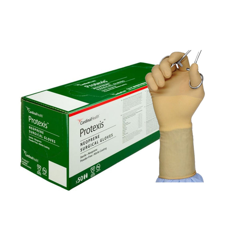Protexis™ (formerly Duraprene™ Plus ) Surgical Glove Size 7 Sterile Polychloroprene Standard Cuff Length Smooth Ivory Chemo Tested (995378_BX) 50/BX