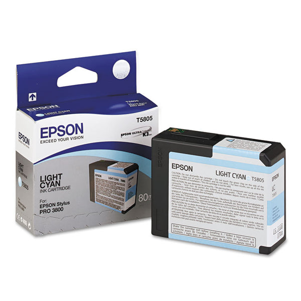 Epson® T580500 UltraChrome K3 Ink, Light Cyan (EPST580500)