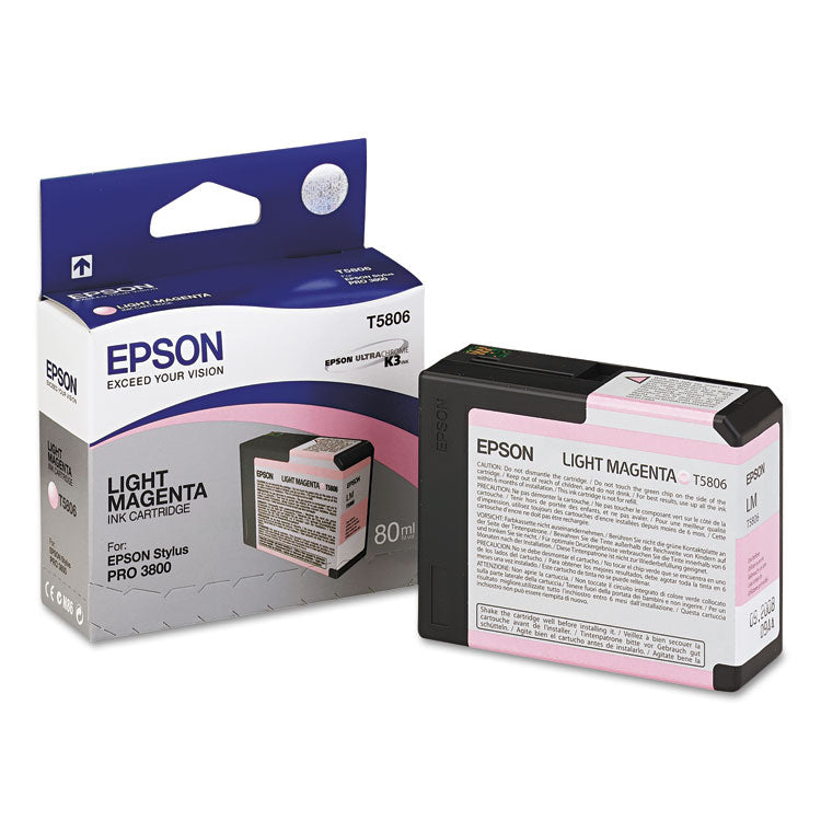 Epson® T580600 UltraChrome K3 Ink, Light Magenta (EPST580600)