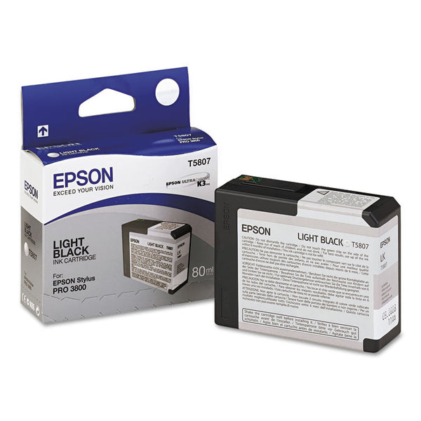 Epson® T580700 UltraChrome K3 Ink, Light Black (EPST580700)