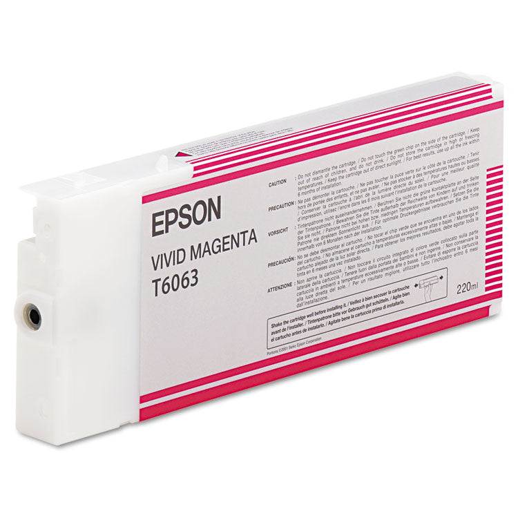 Epson® T606300 (60) Ink, Vivid Magenta (EPST606300)