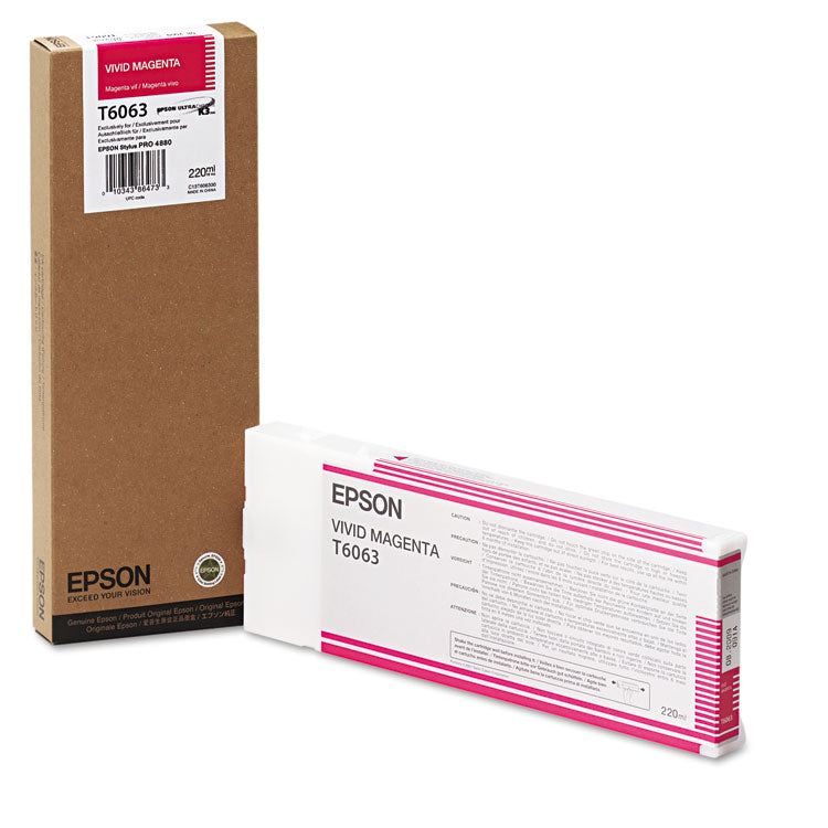 Epson® T606300 (60) Ink, Vivid Magenta (EPST606300)