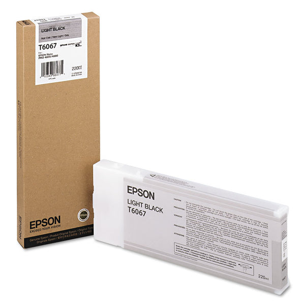 Epson® T606700 (60) Ink, Light Black (EPST606700)