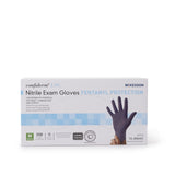 McKesson Confiderm® LDC Exam Glove Medium NonSterile Nitrile Standard Cuff Length Fully Textured Blue Chemo Tested / Fentanyl Tested (1159330_BX) 250/BX