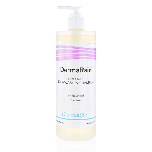 DermaRain® Shampoo and Body Wash 16 oz. Pump Bottle Scented (670718_CS) 12/CS