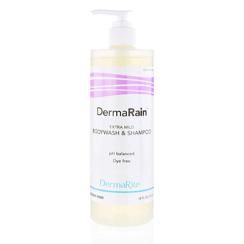 DermaRain® Shampoo and Body Wash 16 oz. Pump Bottle Scented (670718_CS) 12/CS