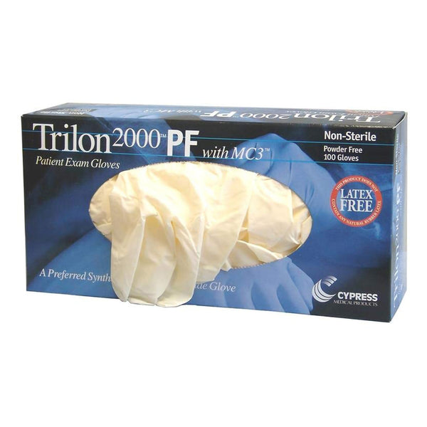 Trilon 2000® PF with MC3® Exam Glove X-Large NonSterile Stretch Vinyl Standard Cuff Length Smooth Ivory Not Rated WITH PROP. 65 WARNING (458849_BX) 100/BX