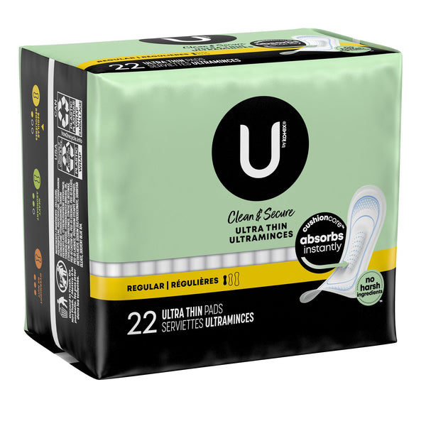 U by Kotex® Feminine Pad Ultra Thin Regular Absorbency (1094708_BG) 22/BG