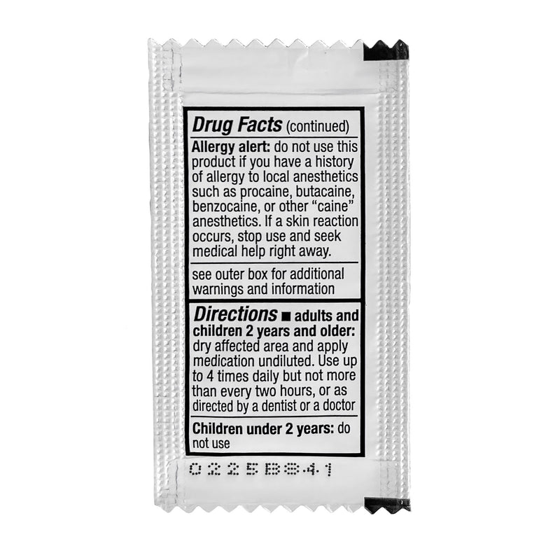 McKesson Oral Pain Relief 20% Strength Benzocaine Oral Gel 0.75 Gram (1111727_CS) 900/CS