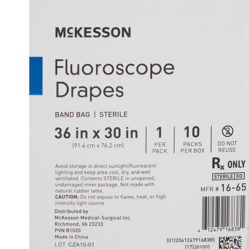 McKesson Equipment Cover 30 X 36 Inch For Fluoroscopes, X-Ray Units, C-Arms and Cardiac Catheter Lab Equipment (565778_BX) 10/BX