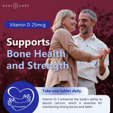 Geri-Care® Vitamin Supplement Vitamin D3 1,000 IU Strength Tablet 100 per Bottle (866980_BT) 1/BT