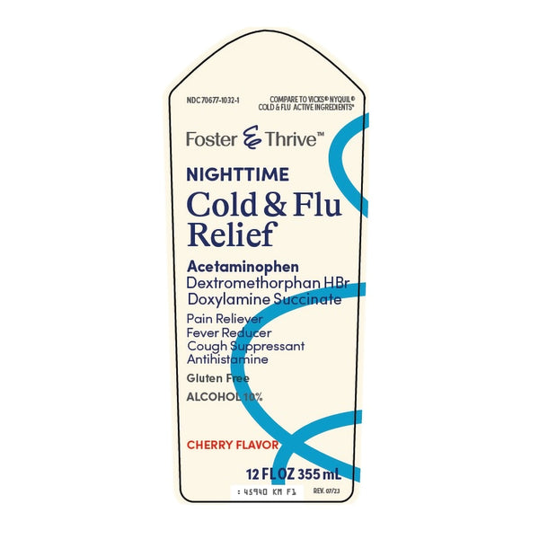 Foster & Thrive™ Cold and Cough Relief 650 mg - 30 mg - 12.5 mg / 30 mL Strength Liquid 12 oz. (1238911_EA) 1/EA
