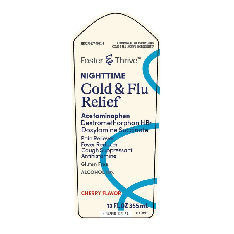 Foster & Thrive™ Cold and Cough Relief 650 mg - 30 mg - 12.5 mg / 30 mL Strength Liquid 12 oz. (1238911_EA) 1/EA