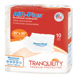 Tranquility® AIR-Plus™ Disposable Underpad 30 X 36 Inch Powersorb® Material Heavy Absorbency (816455_BG) 10/BG