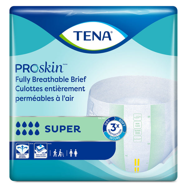TENA ProSkin™ Super Unisex Adult Incontinence Brief Medium Disposable Heavy Absorbency (362657_BG) 28/BG