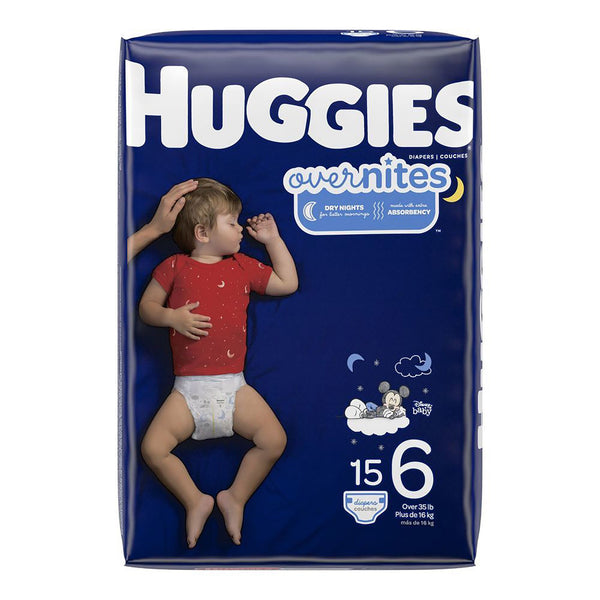 Huggies® Overnites Unisex Baby Diaper Size 6 Disposable Heavy Absorbency (1128666_PK) 15/PK